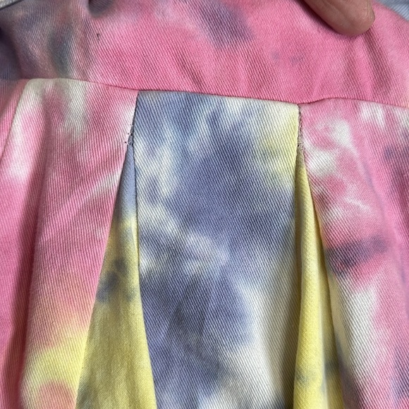 L’atiste by Amy Skater Mini Short Pink Purple Tie Dye Skater Dress Sz Large NWT - Picture 9 of 11